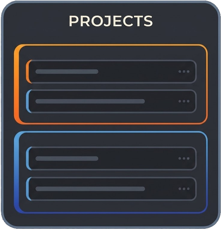 Projects Dashboard - Sidebar